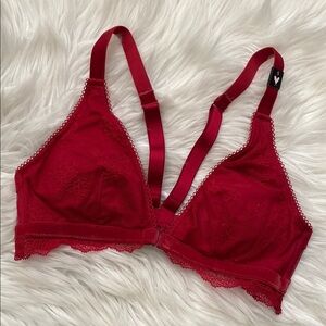 NWT Victoria’s Secret Red Lace Bralette